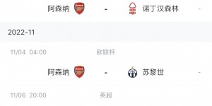 【龙八国际】能否守住榜首？阿森纳世界杯前赛程：将战森林、切尔西、狼队