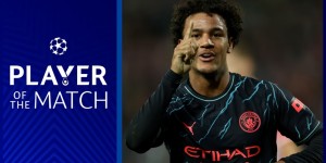 【龙八国际】凭借个人能力打进蓝月生涯处子球！小将鲍勃当选为全场最佳球员