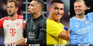 【龙八国际】射手王谁属❓2023射手榜：凯恩51球 姆巴佩C罗哈兰德破50大关?