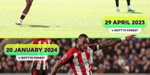 【龙八国际】托尼时隔266天再次英超进球，对手都是诺丁汉森林&任意球破门