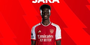 【龙八国际】反击破门，英超官方：萨卡当选阿森纳2-1诺丁汉森林全场最佳