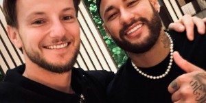 【龙八国际】队友重逢?拉基蒂奇晒和内马尔合影：不要失去这份快乐！