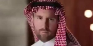 【龙八国际】梅西穿沙特风情服饰，亮相宣传片