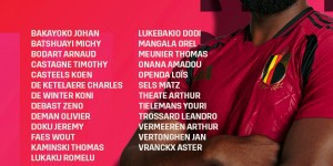 【龙八国际】比利时名单：卢卡库、多库、特罗萨德在列，德布劳内缺席