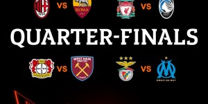 【龙八国际】?欧联杯8强半区对阵：利物浦本菲卡上半区，米兰罗马药厂下半区