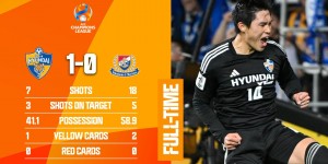 【龙八国际】亚冠-蔚山现代1-0横滨水手占得先机 双方下周三展开次回合较量