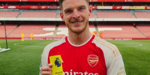 【龙八国际】一传一射！赖斯当选英超官方赛后评选出的全场最佳球员