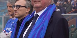 【龙八国际】动人❤罹患癌症的76岁老帅埃里克森，在曼奇尼等人陪同下重返桑普