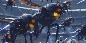 【龙八国际】【AI绘图】欧冠决赛印象：皇家骑士PK机械大黄蜂