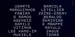 【龙八国际】巴黎vs尼斯名单：姆巴佩、登贝莱伤缺，李刚仁、阿森西奥在列