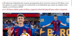 【龙八国际】巴萨预备队小将4分钟戴帽创纪录，新赛季有望代表巴萨一队登场