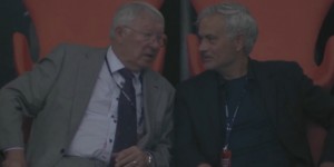 【龙八国际】?传奇，弗格森与穆里尼奥相邻而坐现场观战欧洲杯揭幕战