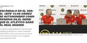 【龙八国际】西媒：西班牙视频裁判曝出丑闻，视频候补裁判的通信未被记录