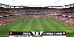 【龙八国际】半场-阿森纳2-0里昂 赖斯两度角球制导 萨利巴&加布头球破门