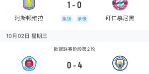 【龙八国际】?强势！英超4队本轮欧冠全胜且0失球，两轮过后仍全部不败