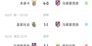 【龙八国际】?马竞花2亿全面补强前中后场，近6场仅1胜&欧冠2连败掉淘汰区