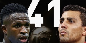 【龙八国际】分差抢先出炉?罗德里以41分微弱优势击败维尼修斯获得金球奖