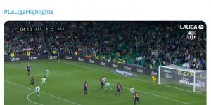 【龙八国际】再战贝蒂斯，巴萨官方晒梅西写意吊射：贝蒂斯主场的艺术品?