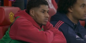 【龙八国际】落寞?重回大名单枯坐冷板凳，拉什福德在替补席面无表情