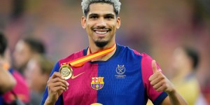 【龙八国际】阿劳霍：我不介意暂时担任替补，希望巴萨能打进今年欧冠决赛