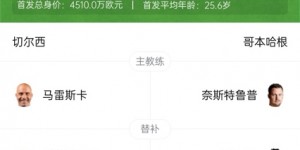 【龙八国际】切尔西vs哥本哈根首发：桑乔、内托、恩佐出战，帕尔默替补