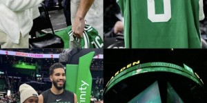 【龙八国际】?联动！恩德里克现场观战NBA&与凯尔特人当家塔图姆交换球衣