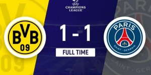 【龙八国际】欧冠-巴黎1-1多特携手出线 姆巴佩空门遭聚勒极限解围巴黎第二晋级