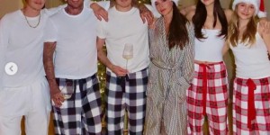 【龙八国际】贝克汉姆晒全家福送圣诞祝福：非常感谢你们为我所做的一切