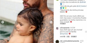 【龙八国际】内马尔：2023是艰难一年，但铭记加盟新月&巴西队射手王&女儿出生