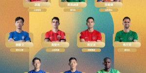 【龙八国际】2023中超年度最佳阵容：奥斯卡领衔，海港泰山申花浙江各2人入选