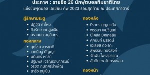 【龙八国际】泰国队亚洲杯26人名单：素帕那、提拉通、米克森入选