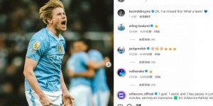 【龙八国际】德布劳内社媒：噢我想念这个！多么出色的团队！?