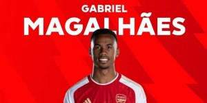 【龙八国际】进球+造乌龙，英超官方：加布里埃尔当选阿森纳vs水晶宫全场最佳