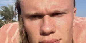 【龙八国际】直男角度怼脸照！哈兰德晒自拍：沐浴在阳光下?☀️