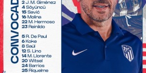 【龙八国际】马竞对塞维利亚大名单：格列兹曼、莫拉塔在列，AZP伤缺