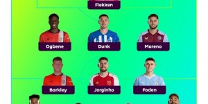 【龙八国际】希勒评英超本轮最佳阵：若日尼奥、福登、理查利森在列