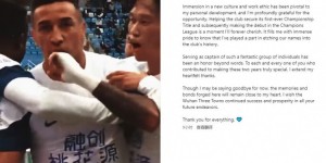 【龙八国际】戴维森发文告别武汉三镇：这里的记忆和牵绊永远会在我心里