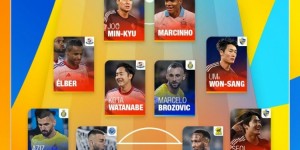 【龙八国际】亚冠1/8决赛首回合最佳阵容：布罗佐维奇领衔，蔚山现代4人入选