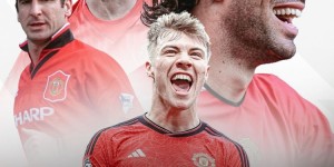 【龙八国际】曼联队史已有4人连续6场英超进球：坎通纳、范尼、C罗和霍伊伦