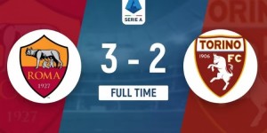 【龙八国际】意甲-罗马3-2都灵距前四4分 迪巴拉戴帽卢卡库替补献助攻