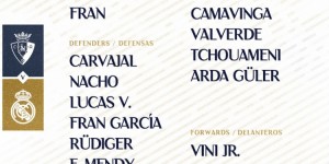 【龙八国际】皇马战奥萨苏纳名单：莫德里奇、居勒尔在列，贝林厄姆继续停赛