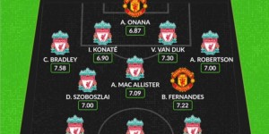 【龙八国际】WhoScored列曼联、利物浦合体阵：曼联仅B费、奥纳纳入选