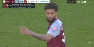 【龙八国际】读秒禁赛?维拉核心D-路易斯读秒染黄 累计10黄缺战阿森纳