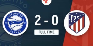 【龙八国际】西甲-马竞0-2阿拉维斯仅领先第五3分 AZP手球送点VAR介入取消点球