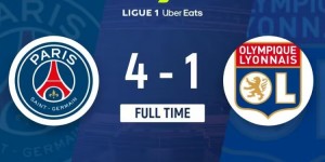 【龙八国际】法甲-巴黎4-1里昂25轮不败 贡萨洛双响巴黎剩5场11分领跑