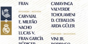 【龙八国际】皇马客战皇社大名单：维尼修斯、罗德里戈在列，贝林厄姆因病缺席