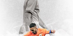 【龙八国际】德尔加多社媒晒个人海报，预热明晚泰山主场对战南通支云比赛