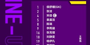 【龙八国际】中国U-17女足对阵澳大利亚队首发阵容