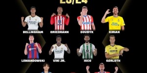 【龙八国际】?西甲赛季最佳球员候选:贝林维尼修斯领衔 莱万格子伊斯科在列