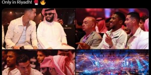 【龙八国际】C罗社媒晒照看拳击赛：只有利雅得有这样的盛况！